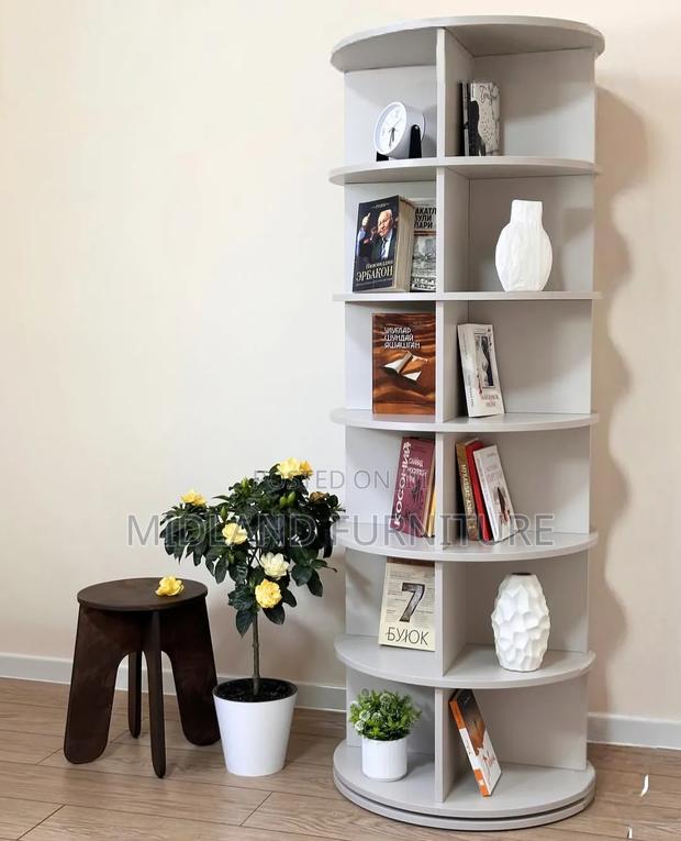 Rotation Bookshelf Display Cabinet Payment on Delivery