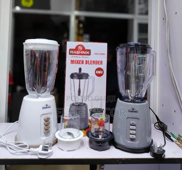 Rashnik 2 in 1 Blender Plus Grinder
450 Watts.