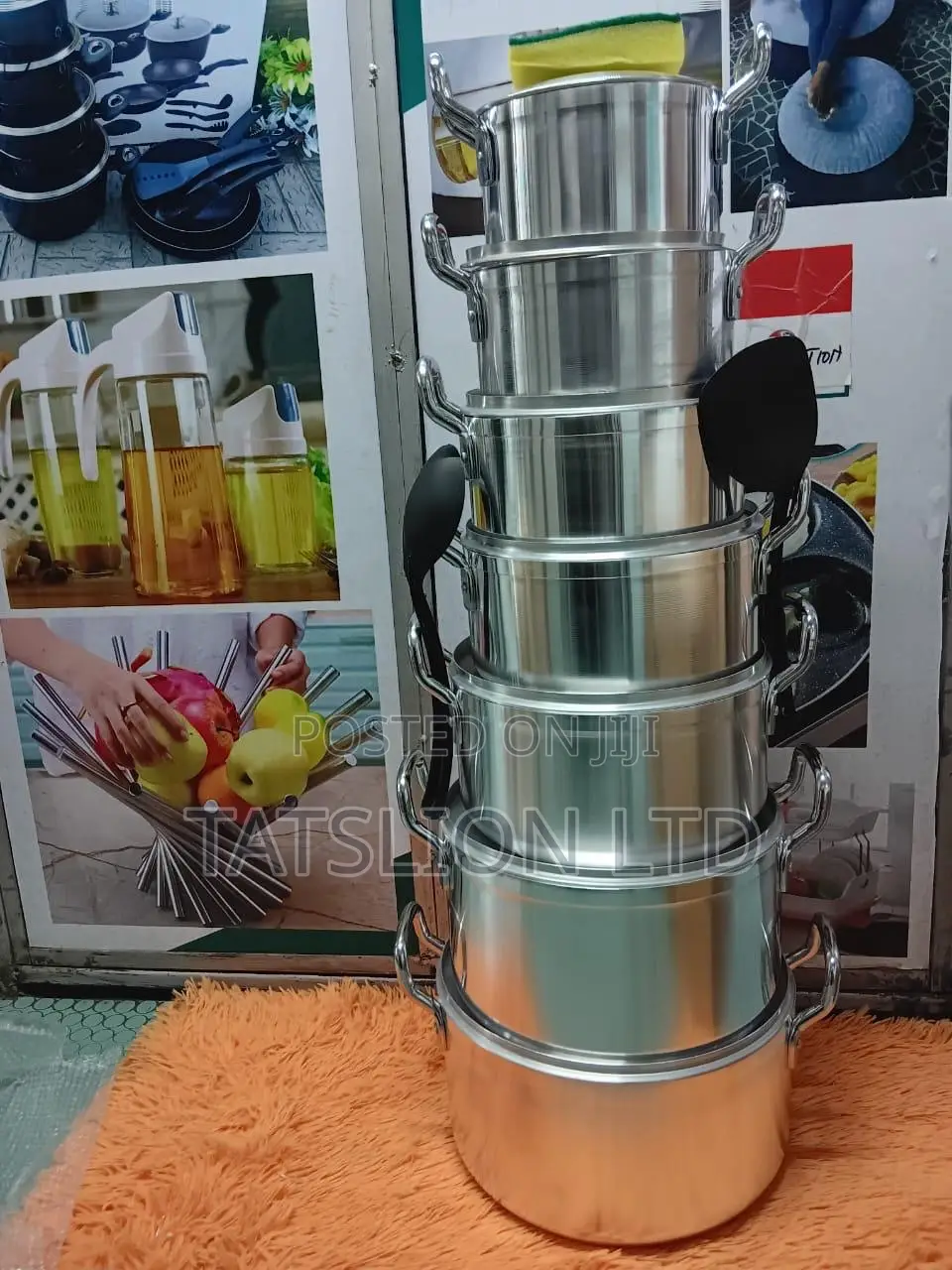 Tornado Tc 14pcs Stainless Steel Cooking Pot Set