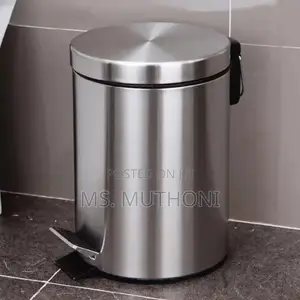 12 L Stainless Steel Foot Pedal Trash Can With Removable Bucket