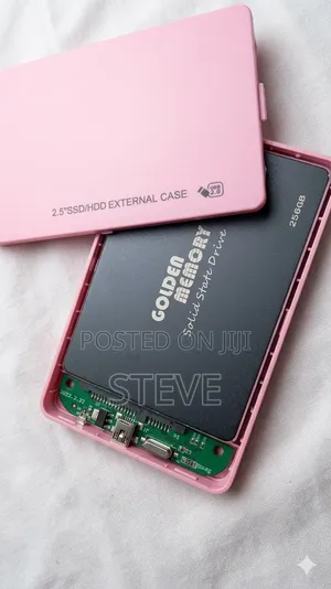 Pink External SSD 256gb Pocket Drive SSD/HDD