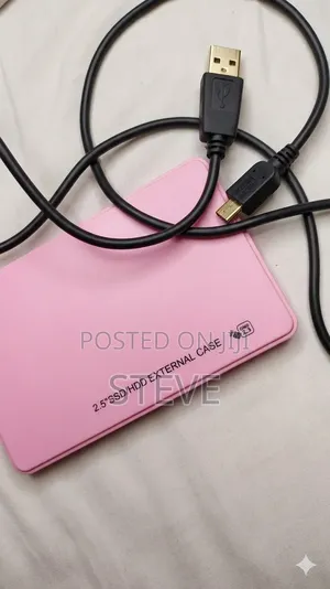 Pink External SSD 256gb Pocket Drive SSD/HDD