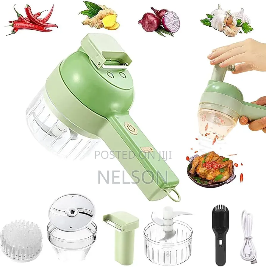 4 in 1 Hand Held Electric Vegetable Cutter