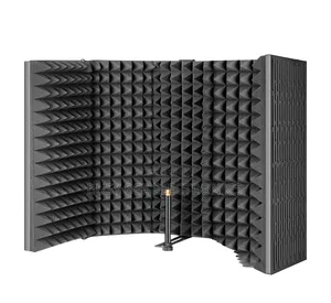 Recording Microphone Reflexion Filter Portable Vocal Booth/
