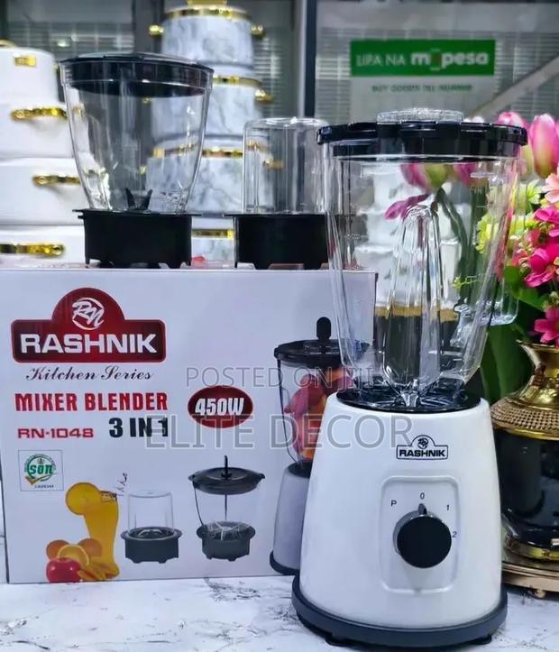Rashnik Blenders
3 in One 
450 Watts
Perfect Excellent Quality