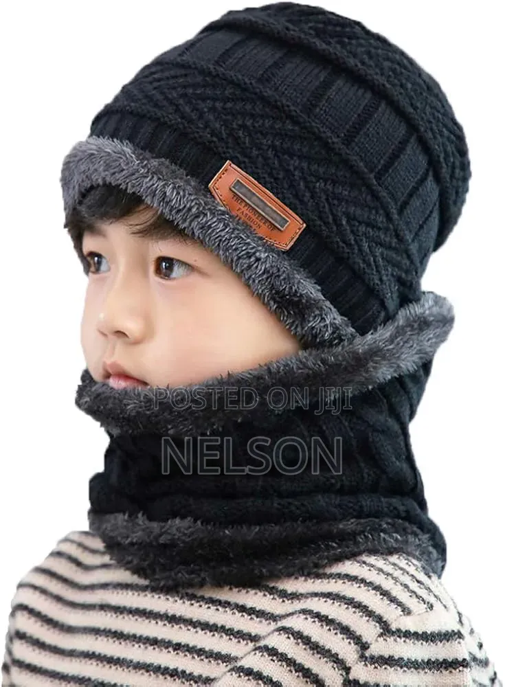 Winter Beanie Hat and Scarf Set
