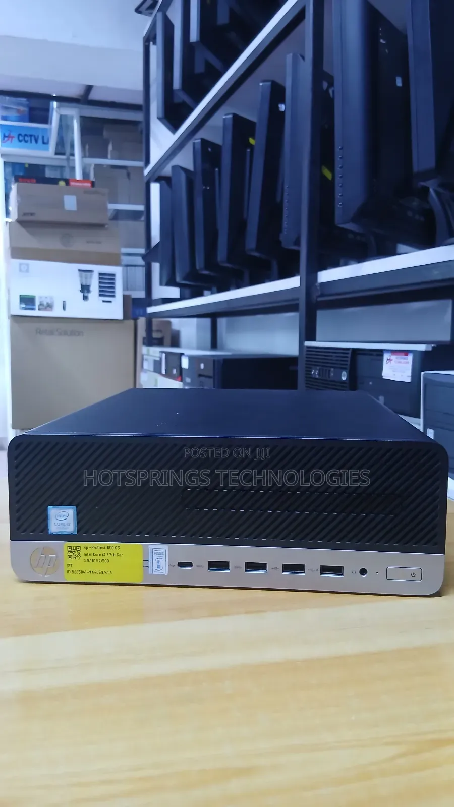Desktop Computer HP ProDesk 600 G3 8GB Intel Core i3 HDD 500GB