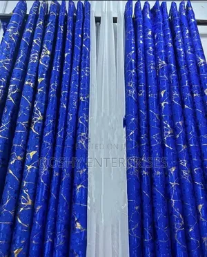 Heavy Blackout Marble Curtains 1.5m*2 + Sheer 3m