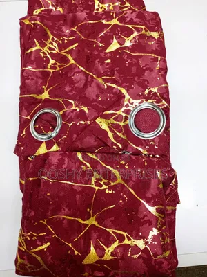 Heavy Blackout Marble Curtains 1.5m*2 + Sheer 3m