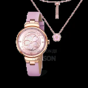 Cherry Ladies Watch and Bracelet Set