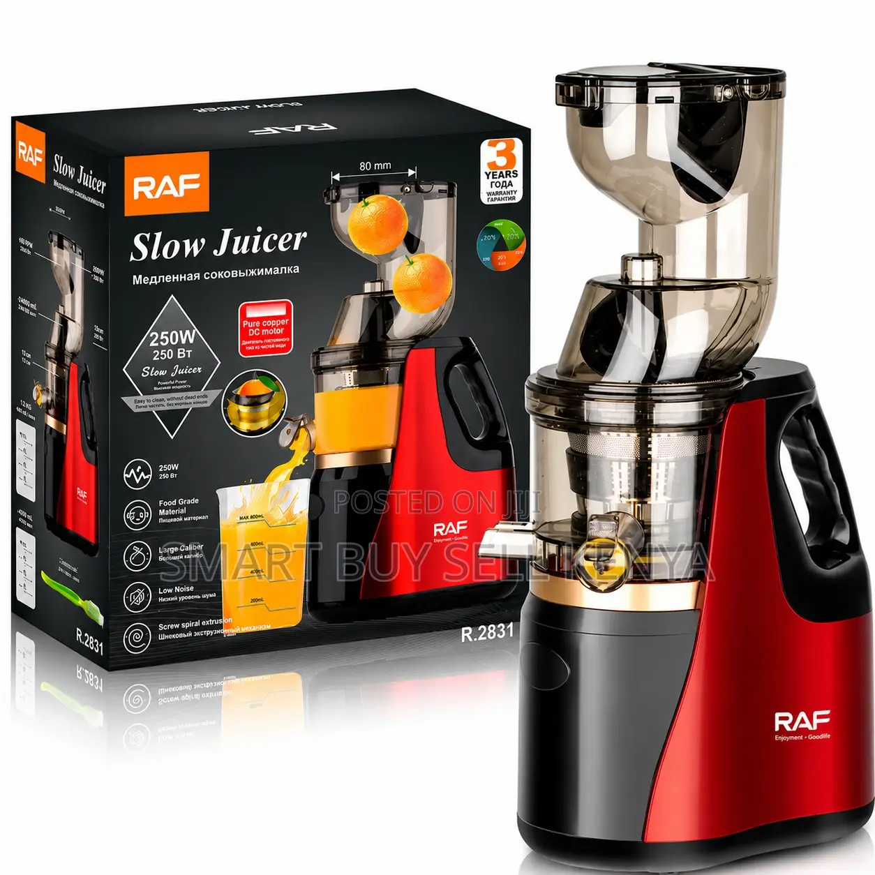 Modern Design Raf 400ml Slow Juicer Juice Extractor