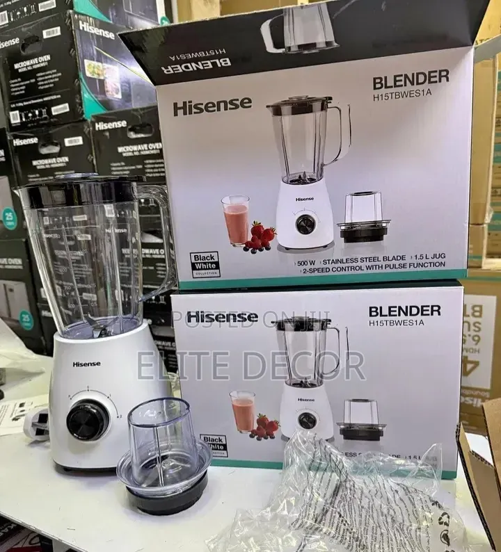 Hisense 500watts Commercial Blender 2 in 1 Grinder