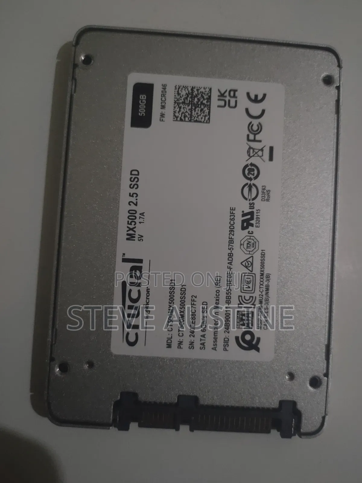 Crucial 2.5 SSD 500gb