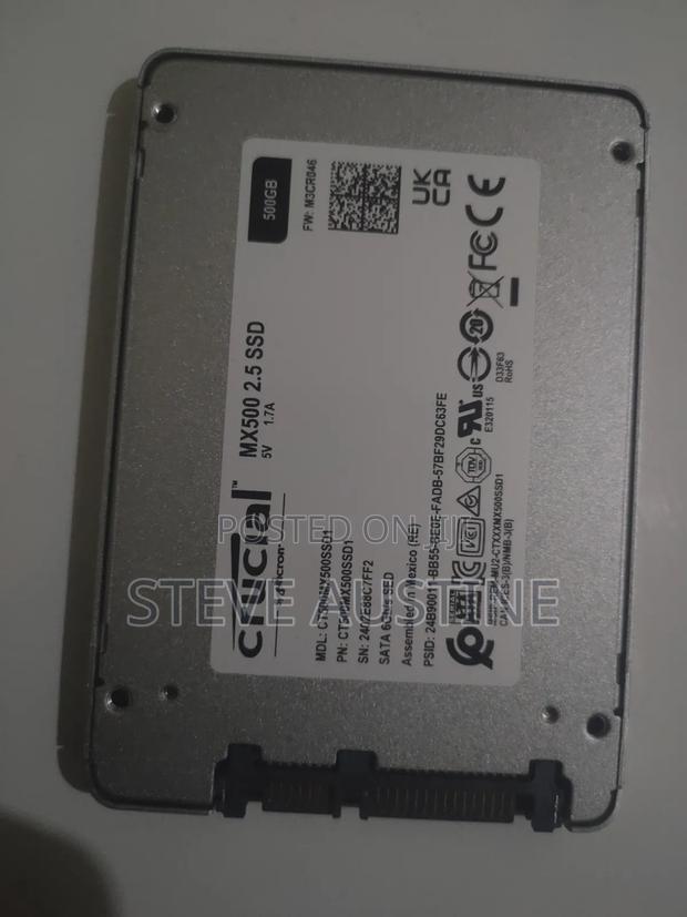 Crucial 2.5 SSD 500gb - thumbnail 2
