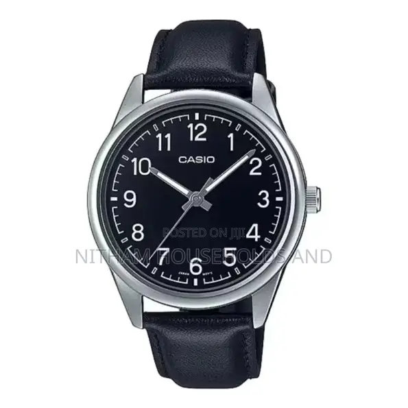 Casio MTP-V005l-1b4 Leather Strap Watch for Men