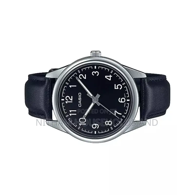 Casio MTP-V005l-1b4 Leather Strap Watch for Men