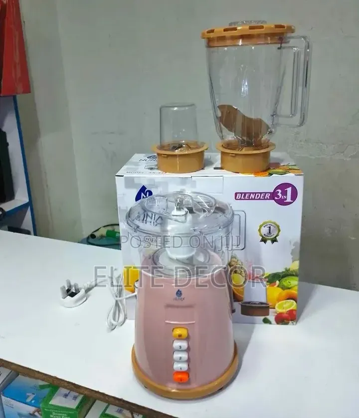 Nunix Ak444 Commercial 3 in 1 Blender Chopper and Grinder