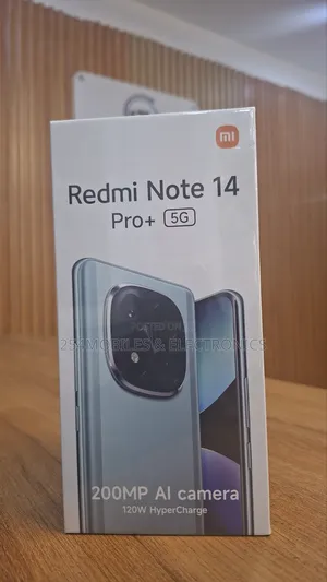 New Xiaomi Redmi Note 14 Pro+ 5G 256 GB Black