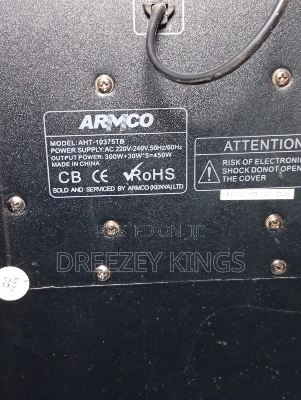 Armco 5.1ch Head Unit Only + Remote