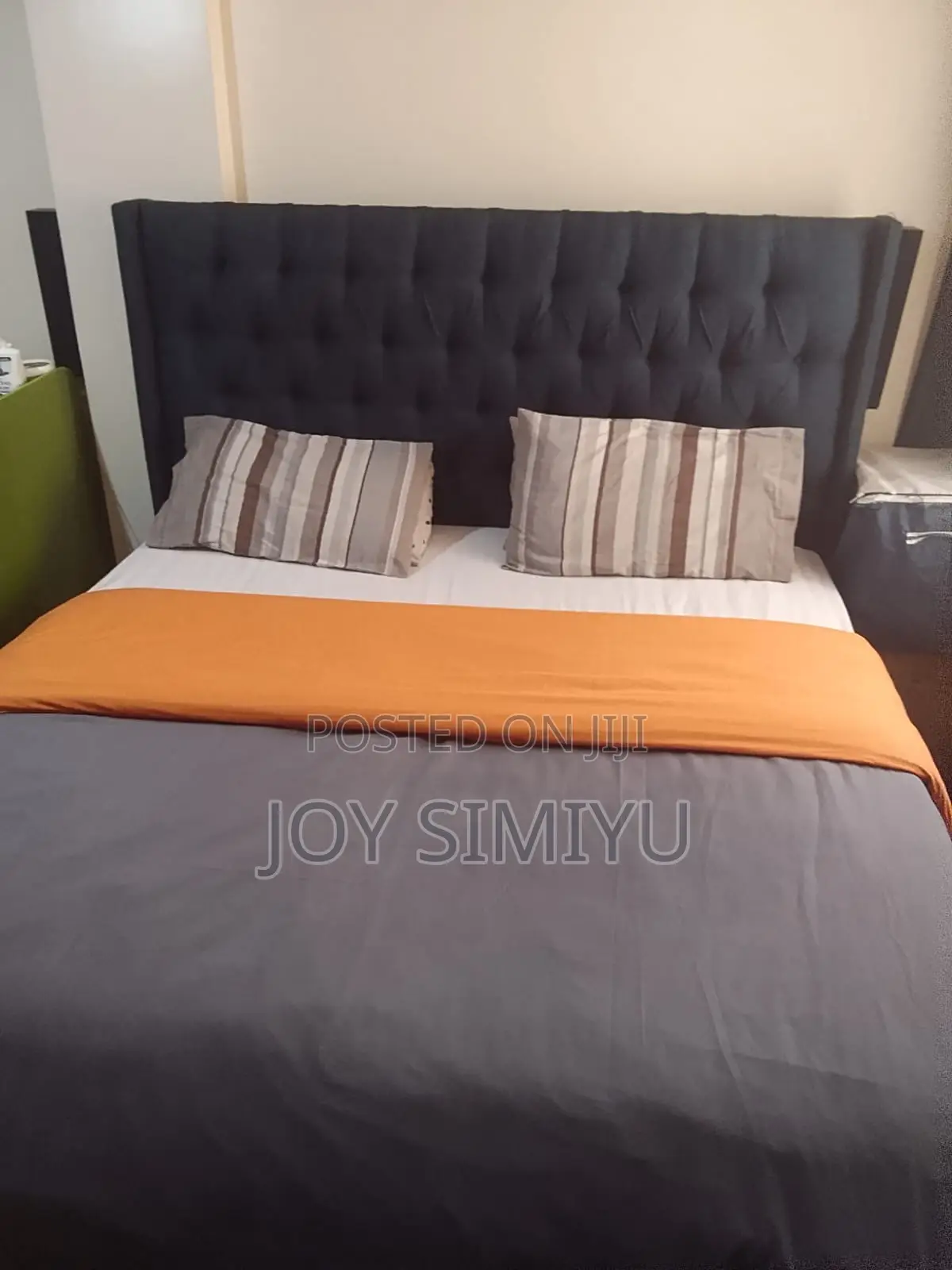 King Size 6 by 6 Tufted Bed for Sale