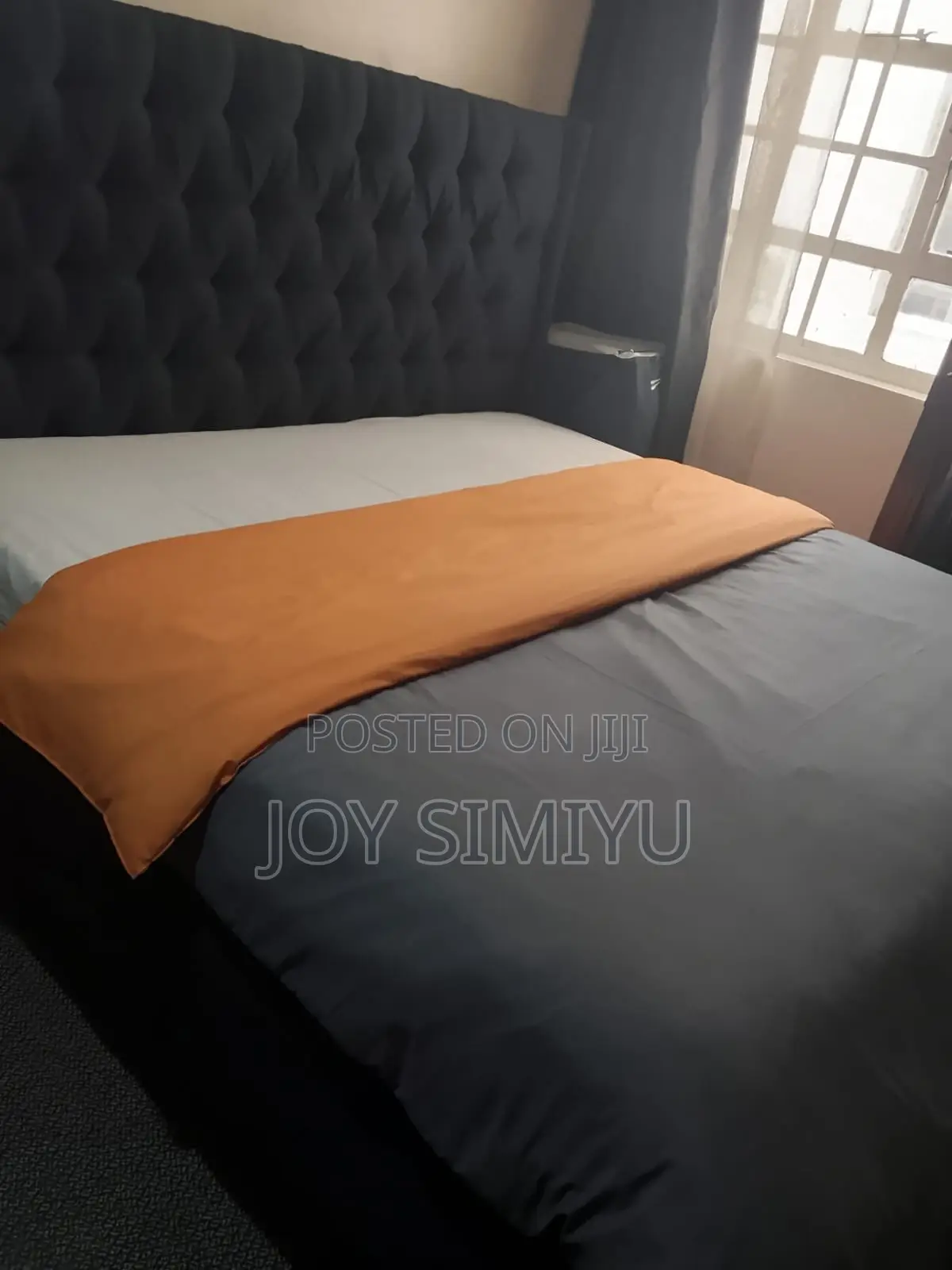 King Size 6 by 6 Tufted Bed for Sale