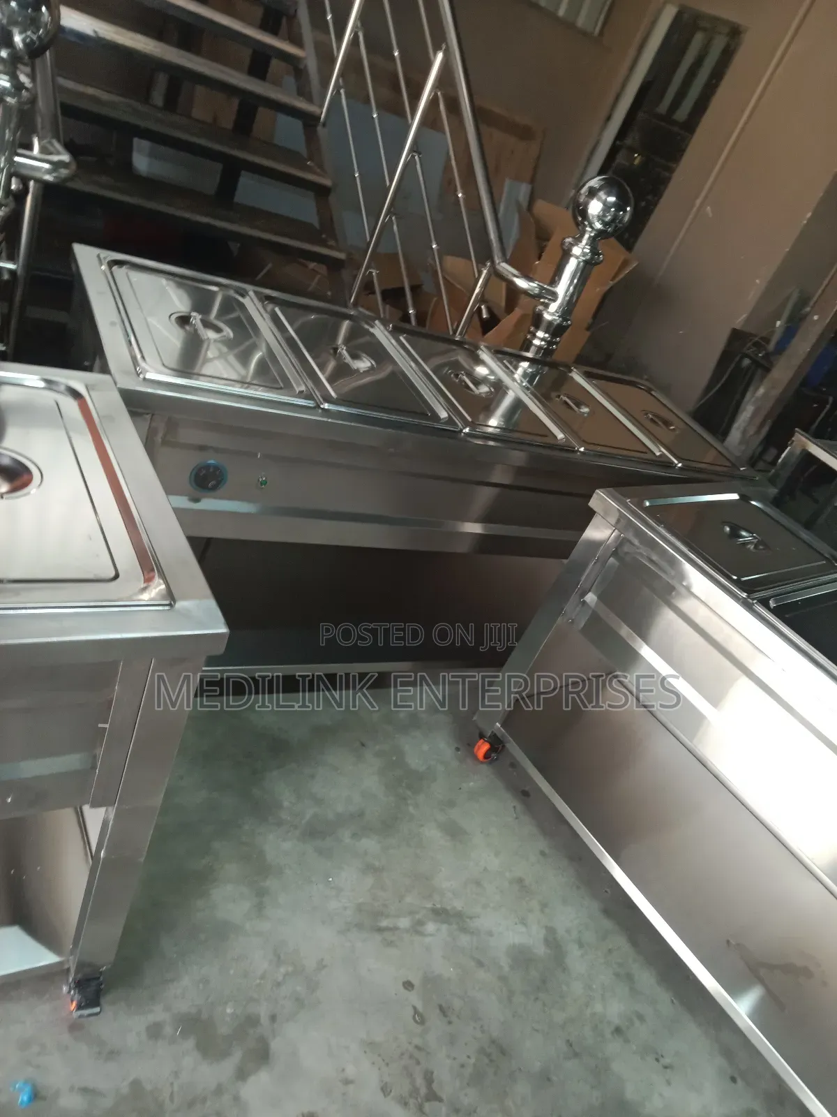 Flatcover Ss 304 Stainless 5-Inset Food Warmer
