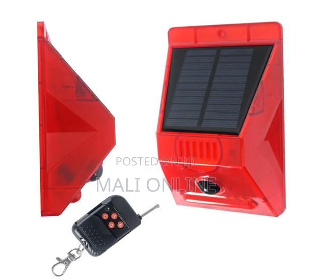 Solar Alarm Siren Motion Sensor Outdoor Security Alarm With Remote
