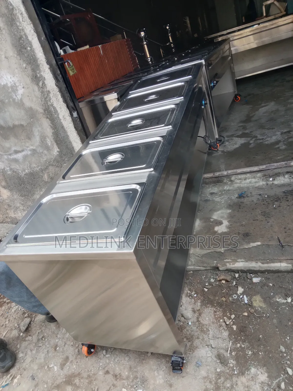 Customized 5-Inserts Food Warmer Fkattop