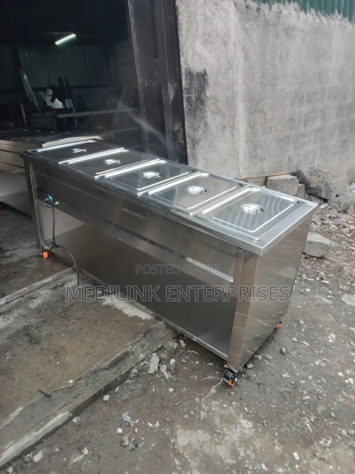 Stand Alone Stainless Steel Food Warmer Display