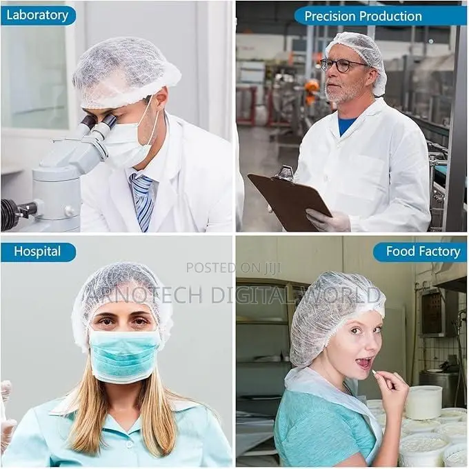 Disposable Hair Nets For Medical, Hospital, Food Industry Personnel