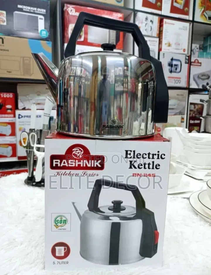 Rashnik Traditional Electric Kettle* *Capacity 5.7 Litres Cordless