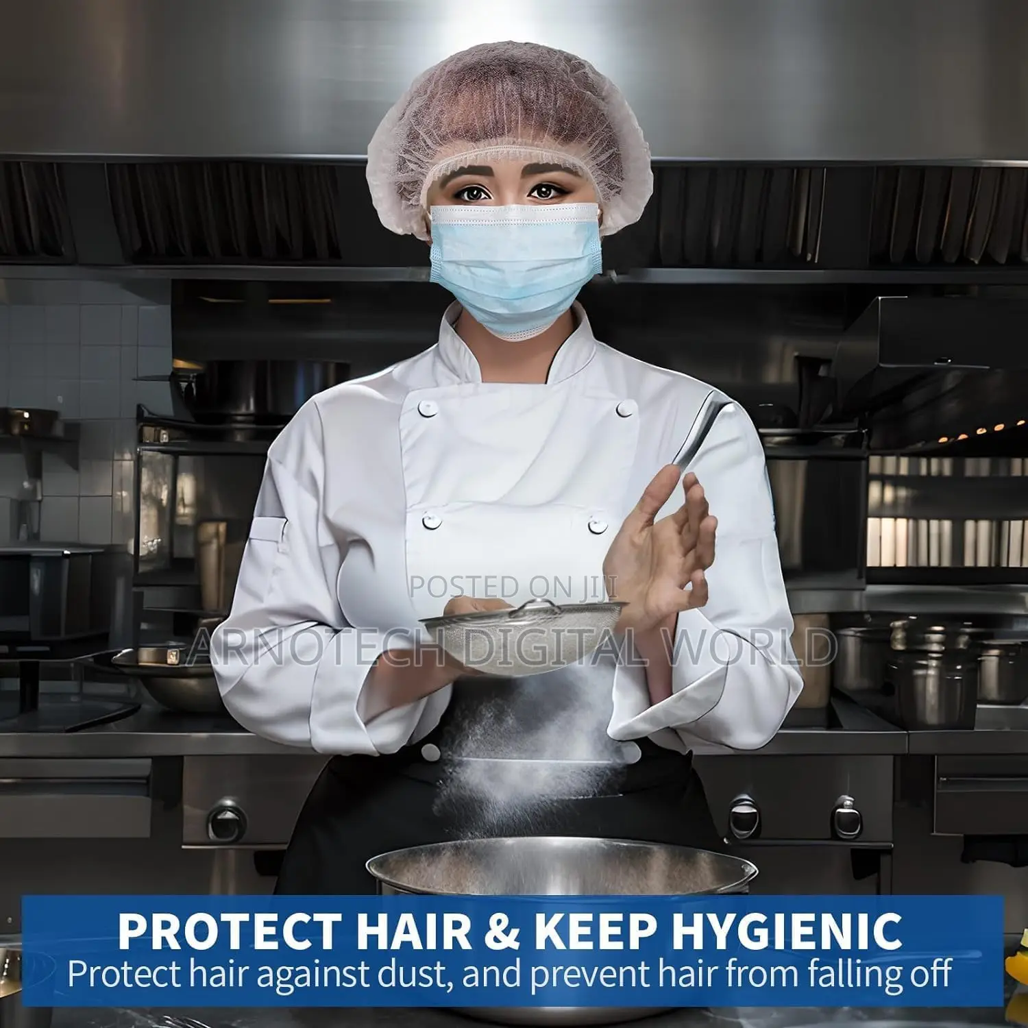 Hair Head Cover Net for Hygienic Use in Food Service, Healthcare