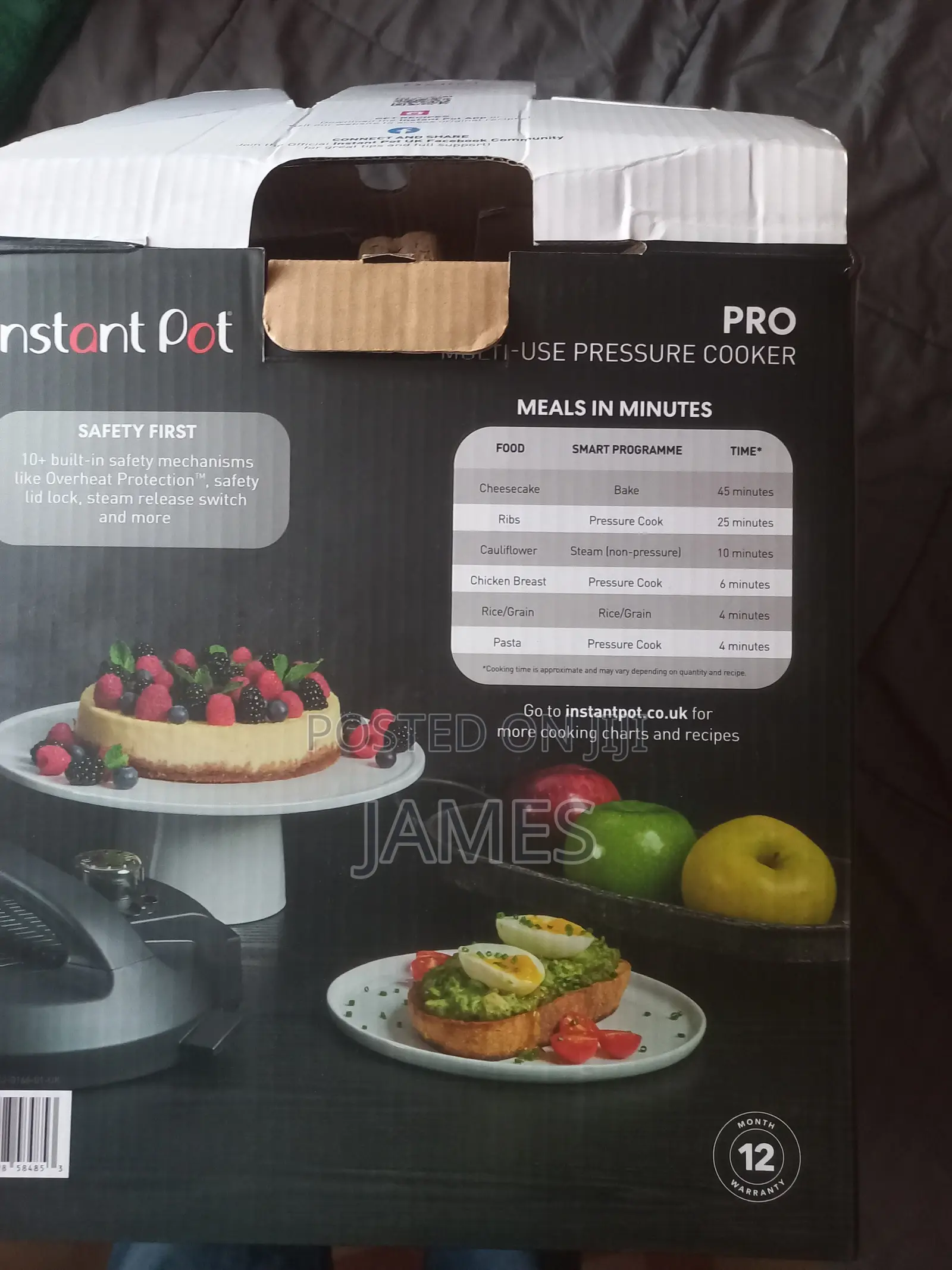 Original Instapot Duo 9-in-1 Electric Multi Functional Cooker