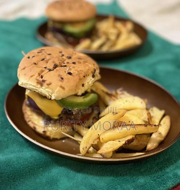 Burger and Chips