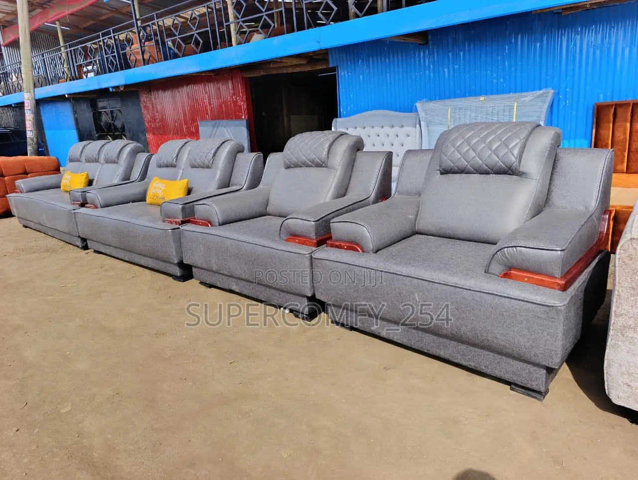 Mahogany Detailed SGR Monster Sofa
