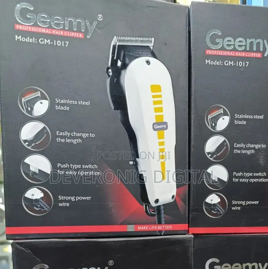 *Geemy Gm-1017 Professional Corded Hair Clipper Kinyozi