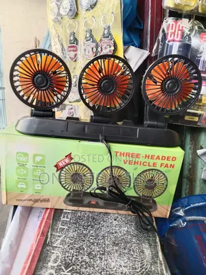 Triple Head Fan 360° Rotation for Each Head With Two Speed Settings