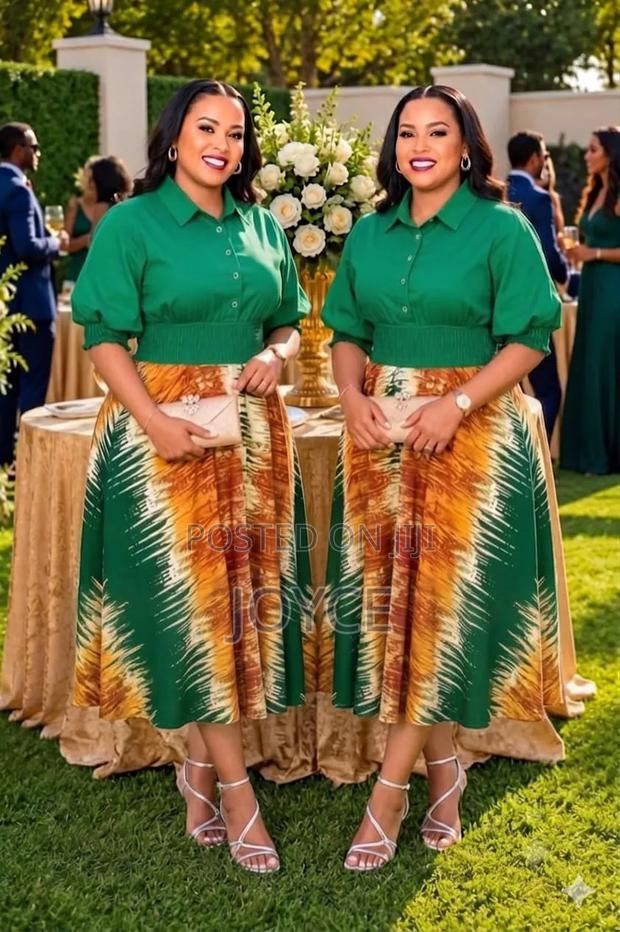 Heavy Circular Dress Comes With Short and Maxi