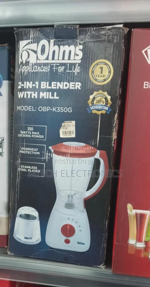 Ohms 2 in 1 Blender With Mill