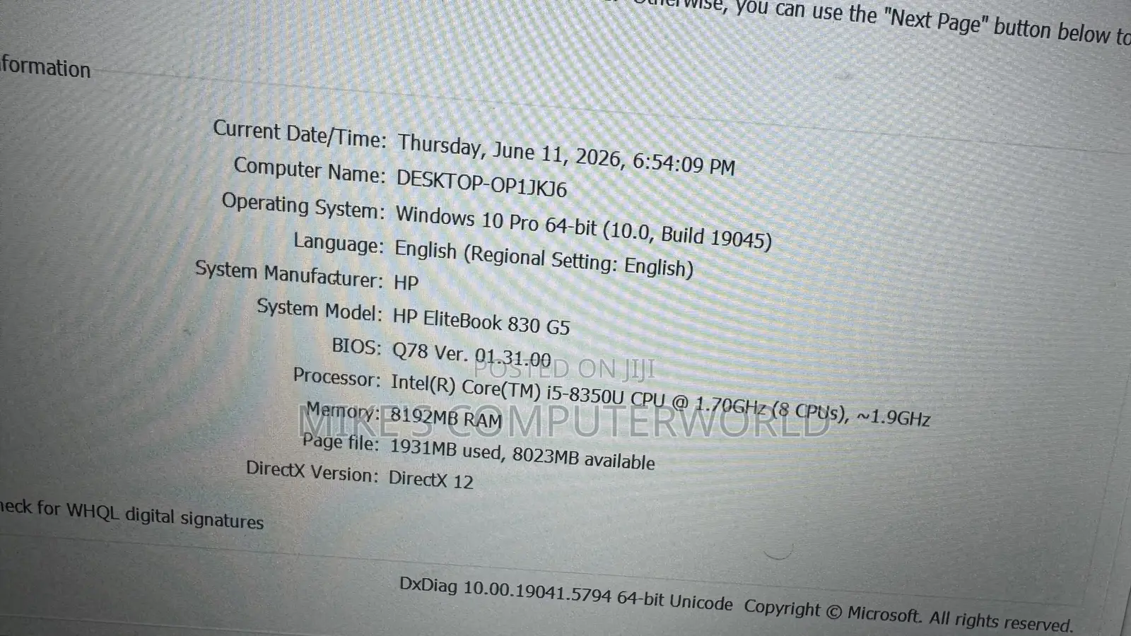 Laptop HP EliteBook 840 G5 8GB Intel Core i5 SSD 256GB