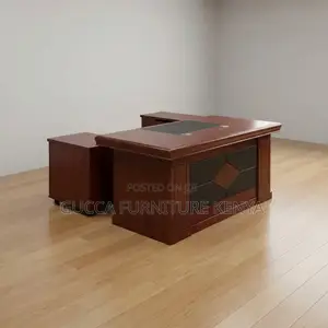 1.6m Mahogany Desk With Extension