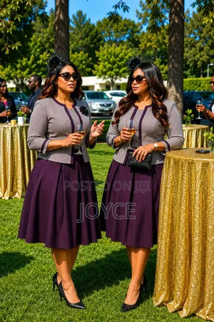 Pleated Dress With Coat