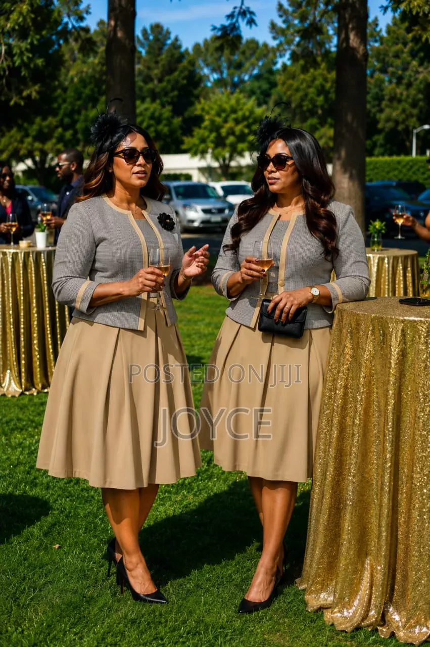 Pleated Dress With Coat