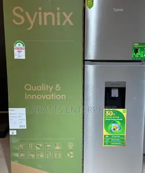 Syinix 257l Double Door Refrigerator – No Frost With Water Dispenser