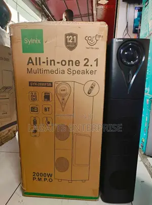 Syinix All-in-One 2.1 Powerful Bass Multimedia Speaker – Syn2890fsb