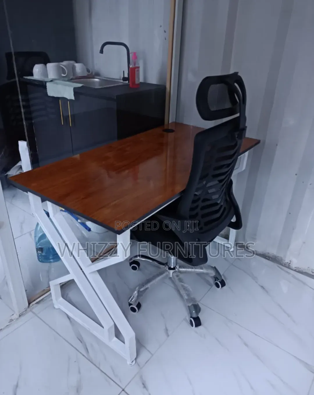 Office Workstation Set Desk + Ergonomic Chair
