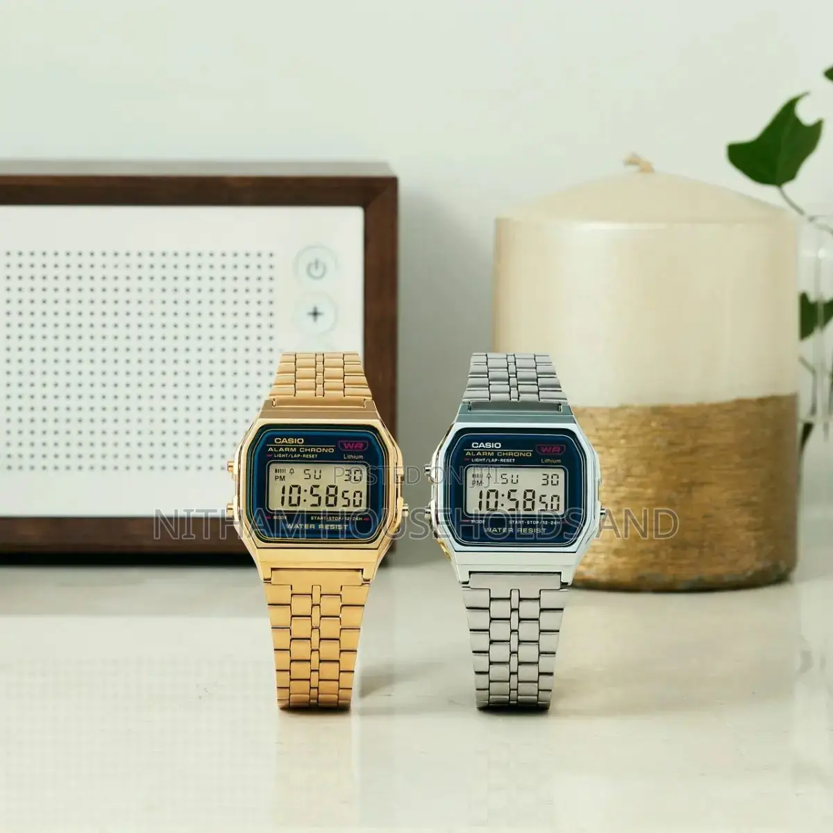 Casio Vintage A159wgea-1df Gold Digital Stainless Steel Watch