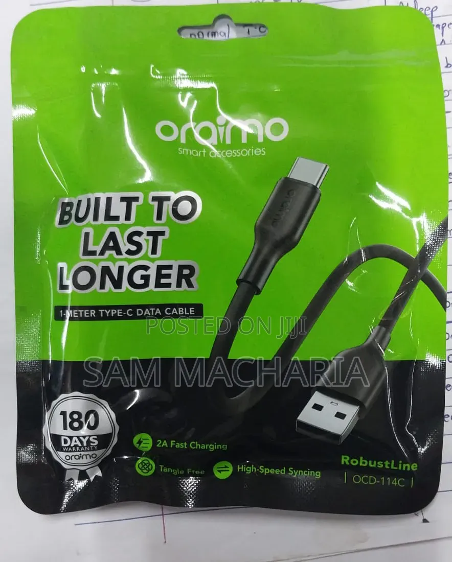 Oraimo 1 Meter Type C Cable