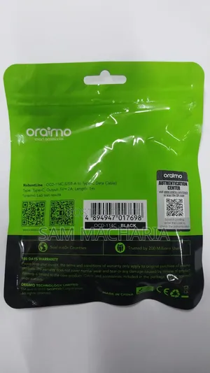 Oraimo 1 Meter Type C Cable