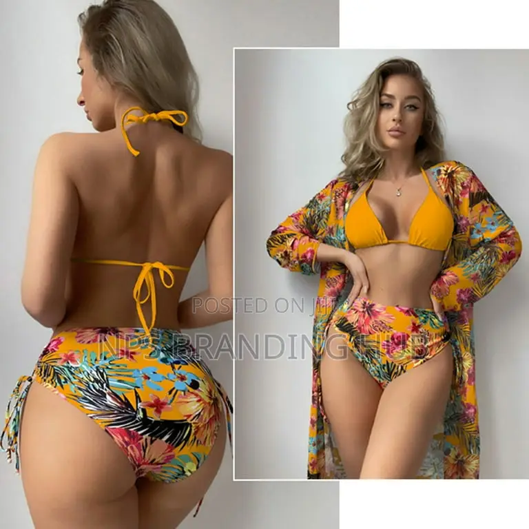 3pcs Floral Women Bikini Swimsuit (Rt
